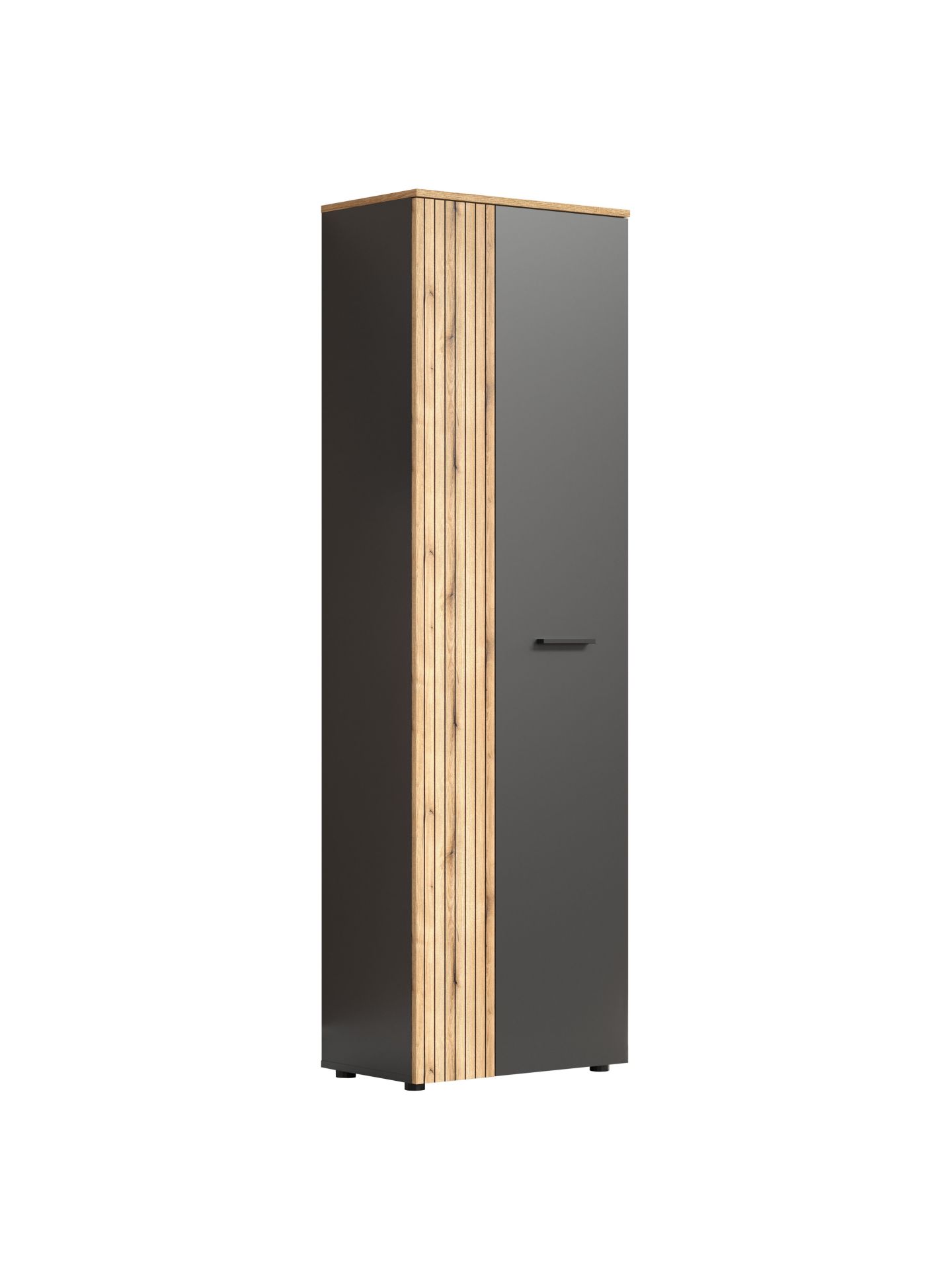 trendteam Esteban Garderobenschrank Anthrazit Eiche