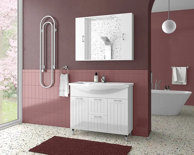 DROP Martinidis Ritmo 95 Waschtischunterschrank White