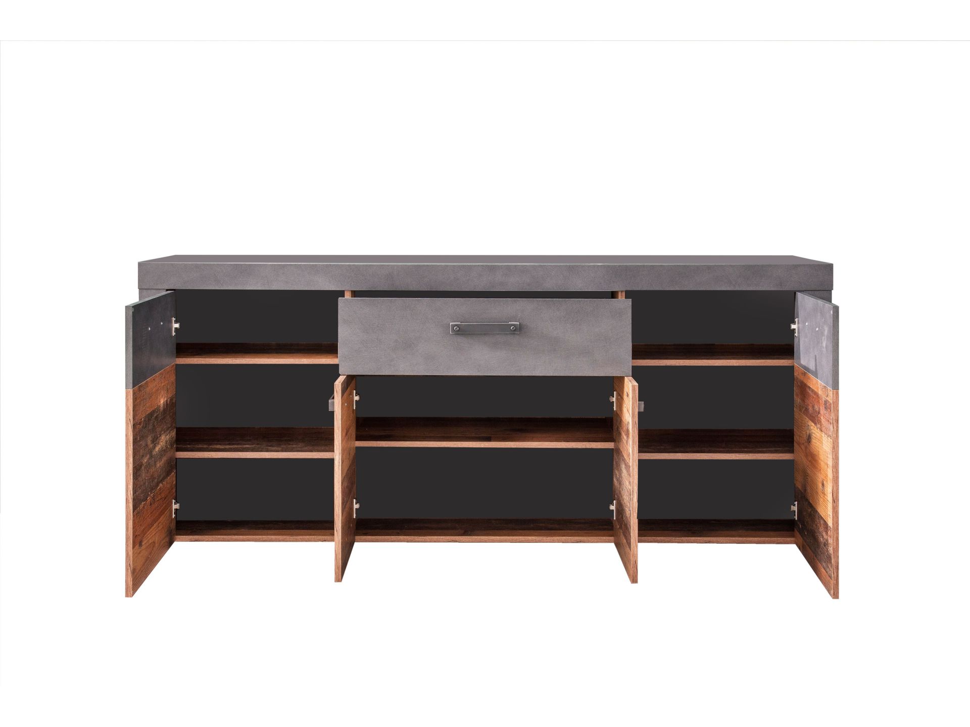 trendteam Indy Sideboard graphit grau Old Wood