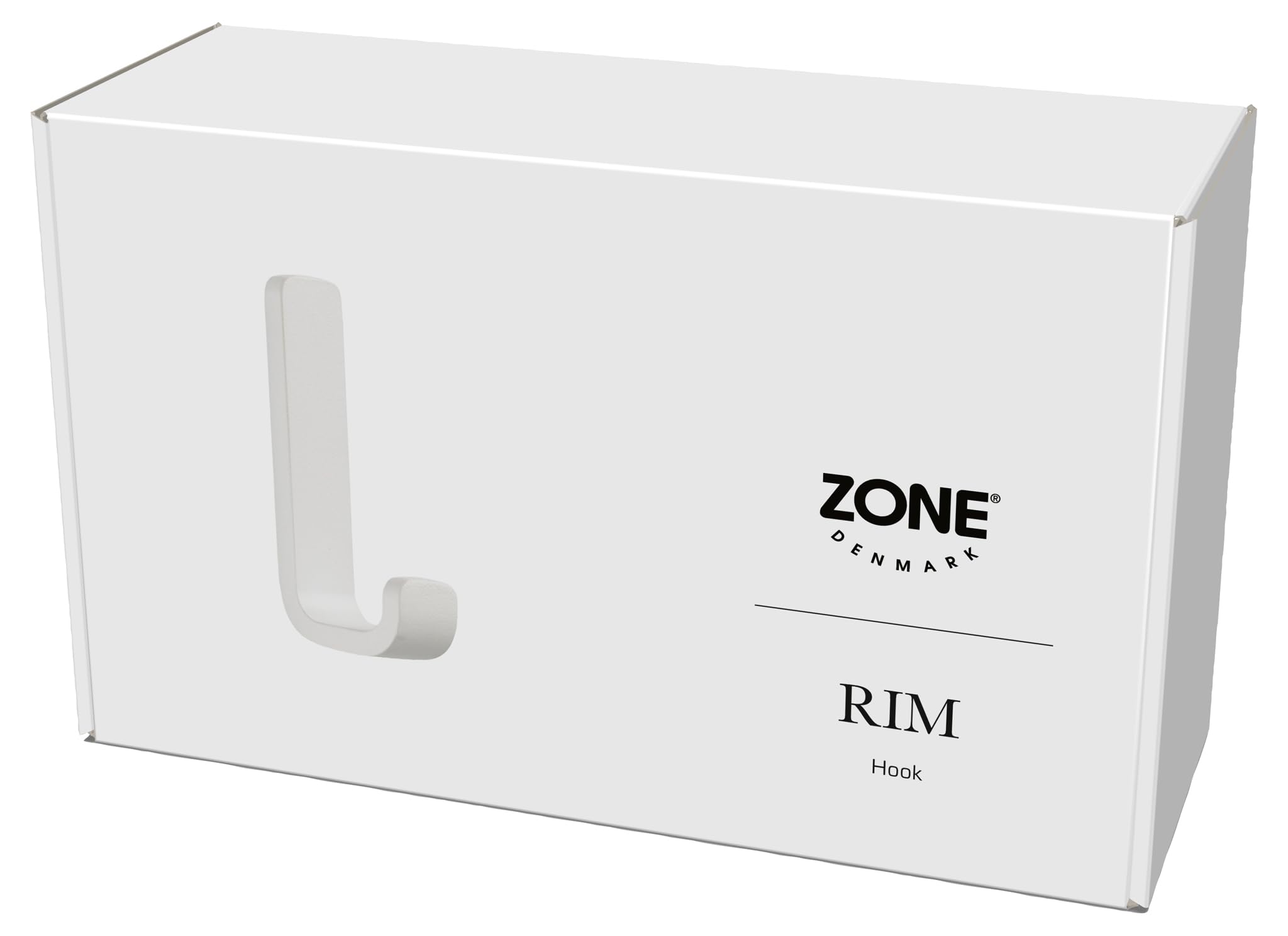 Zone Denmark Rim Haken Weiß Aluminium 8,5 cm Handtuchhaken