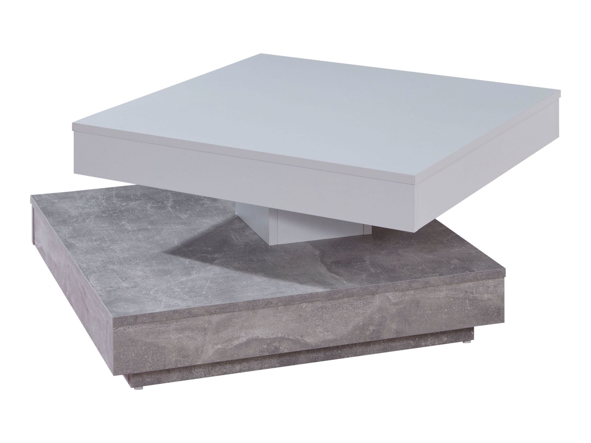 trendteam Universal Couchtisch Beton Weiß Melamin
