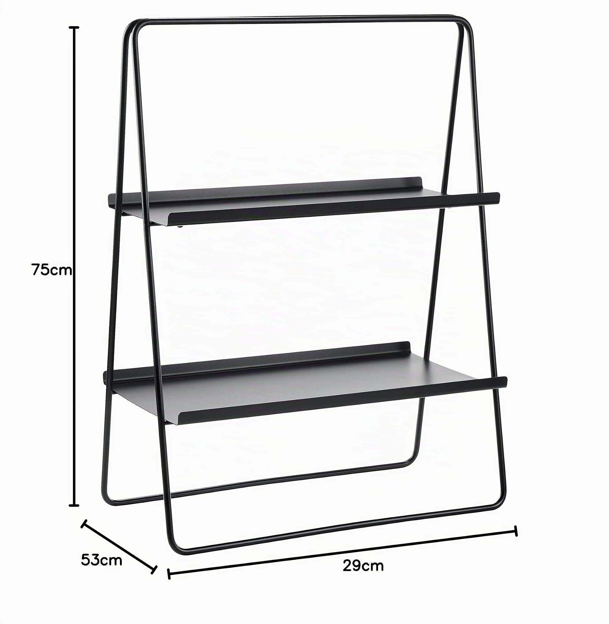 Zone Denmark A-Table Regal 53x29x75 cm Schwarz Metall