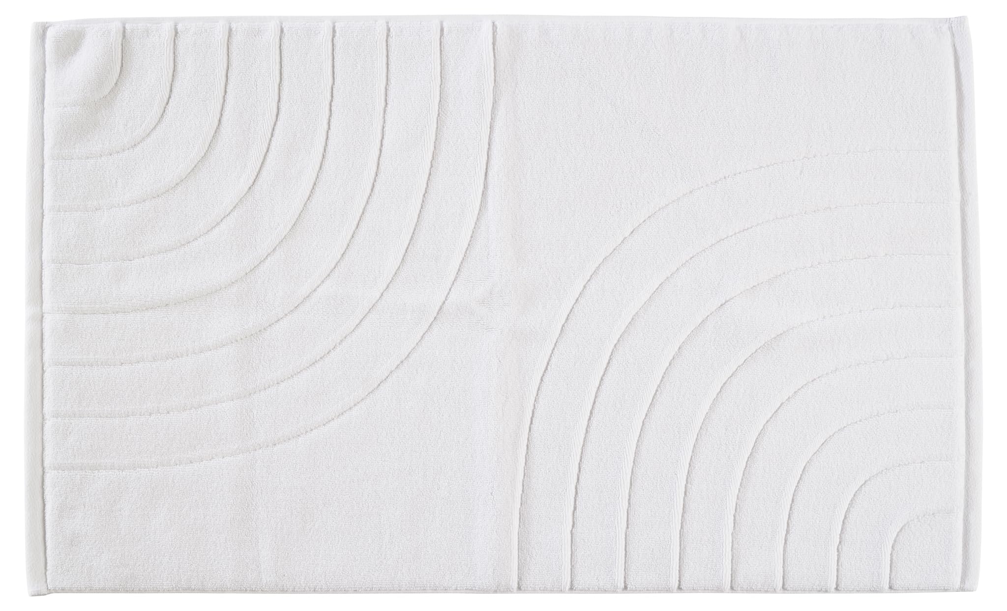 Zone Denmark Tiles Badematte 80x50 cm Weiß Baumwolle