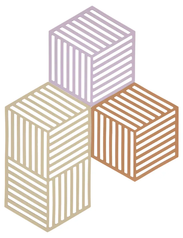 Zone Denmark Trivets Hexagon Topfuntersetzer 3er Bunt
