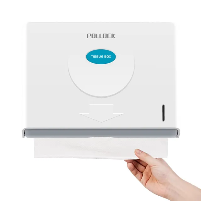 Pollock Papierhandtuchspender Wand Weiß ABS 200 Blatt