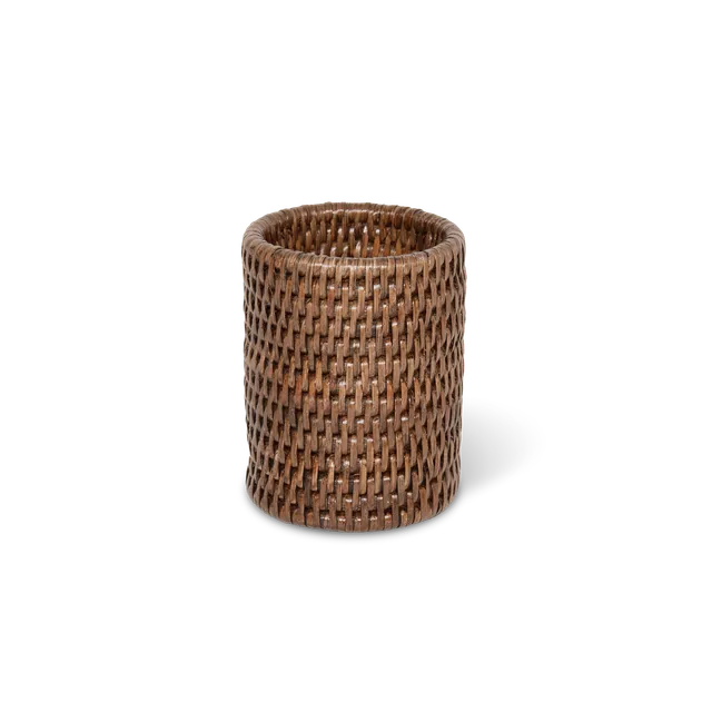 Decor Walther Basket BER Zahnbürstenhalter Rattan Dunkel