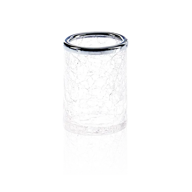 Decor Walther CRACK CR BER Mundglas Stand Craquelé-Glas Chrom