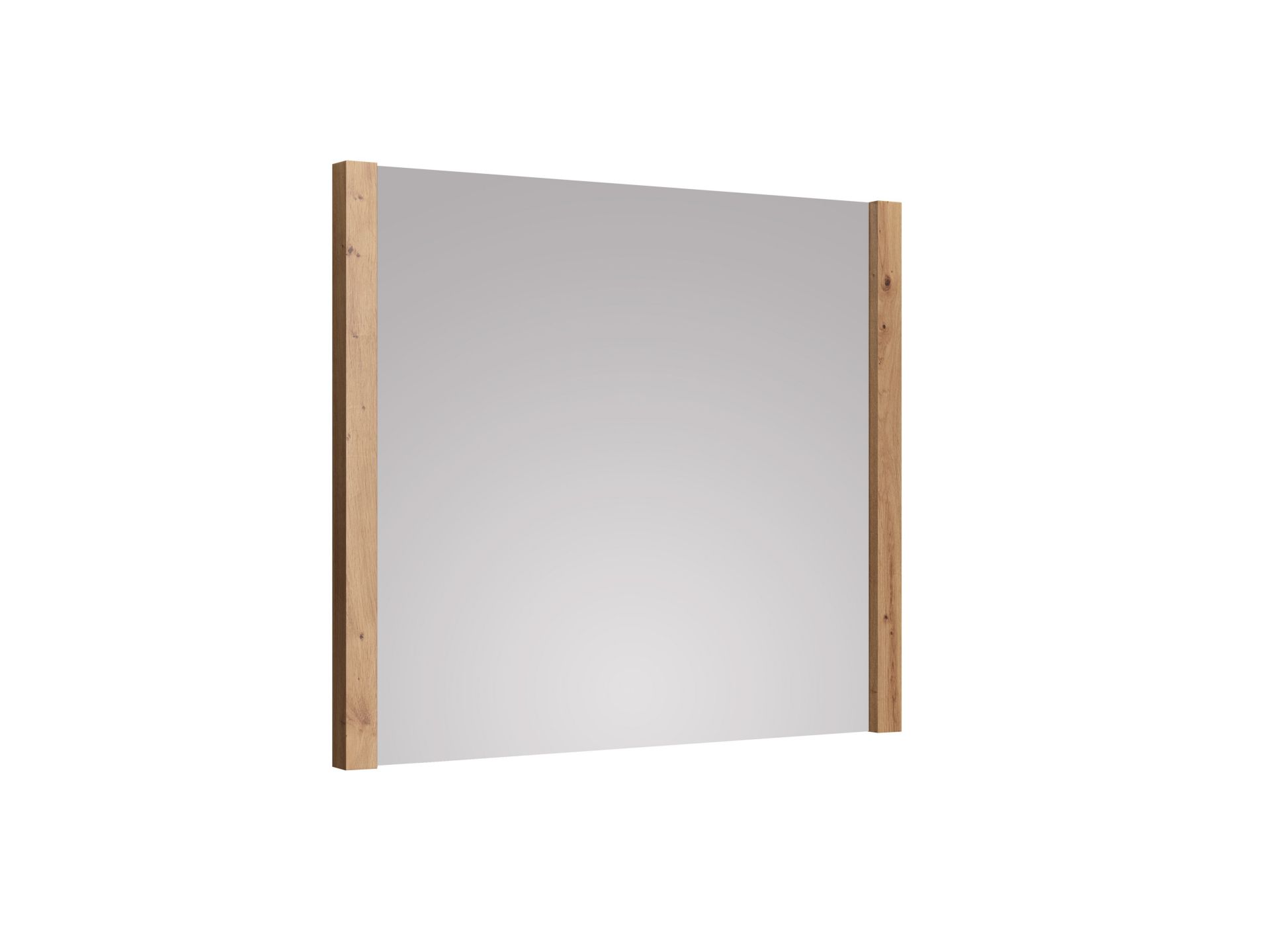 trendteam Dakota Wandspiegel weiss mit Artisan Eiche