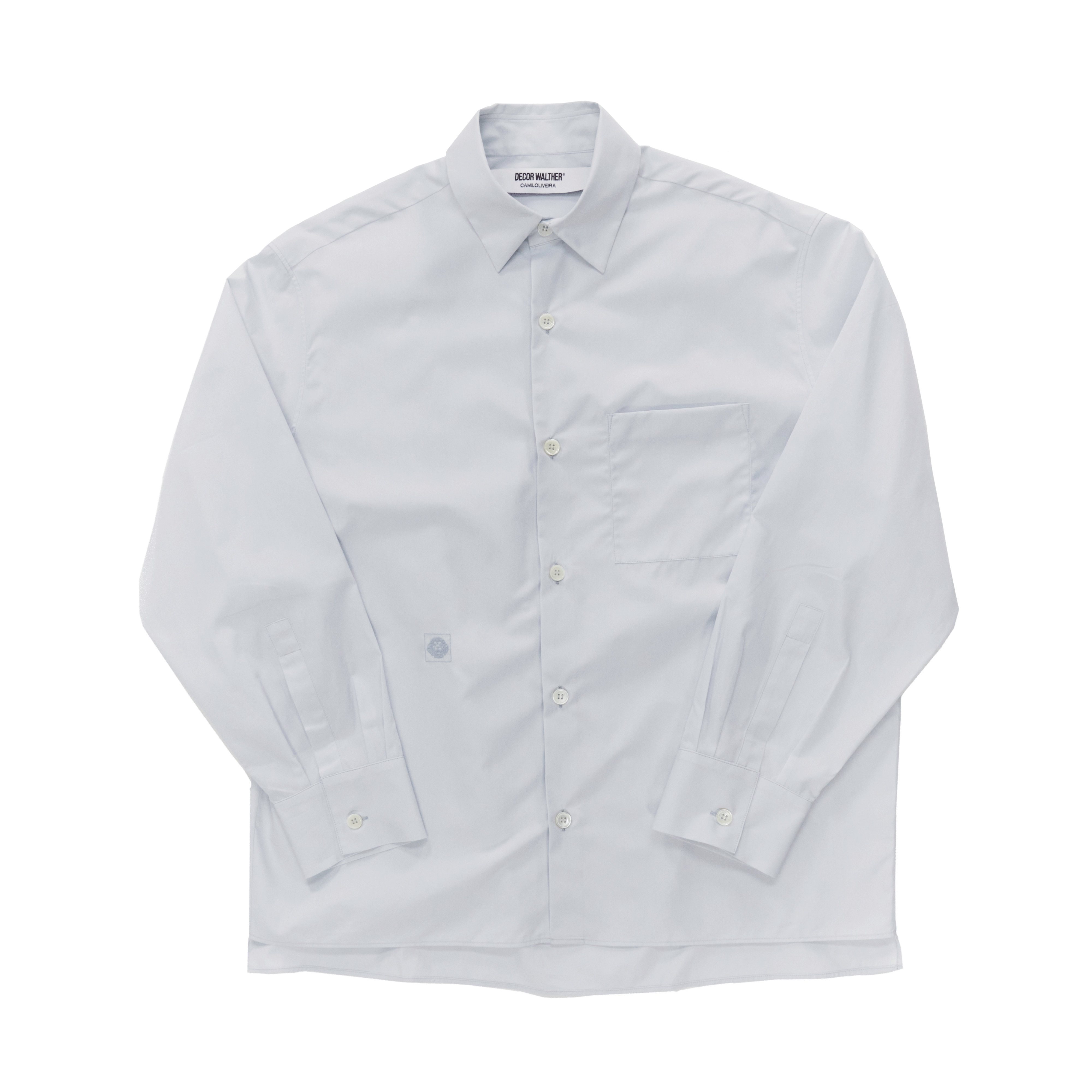 Decor Walther Room 13 Pyjamahemd Baumwolle Hellblau Unisex