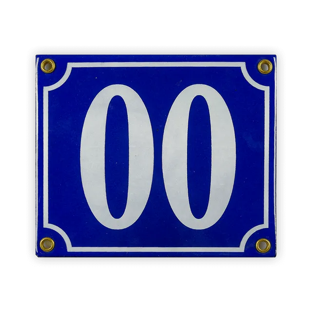 Münder Lagerschilder Emailschild 14x12 cm 00 blau weiß WC