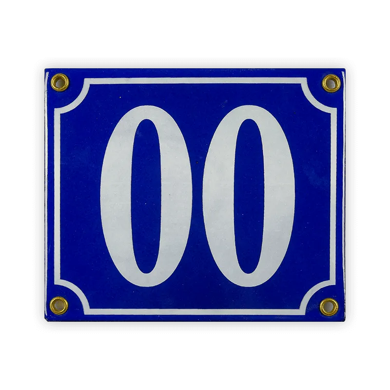 Münder Lagerschilder Emailschild 14x12 cm 00 blau weiß WC