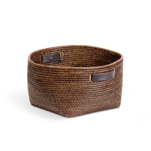 Decor Walther Basket Korb Rattan Dunkel Aufbewahrungskorb