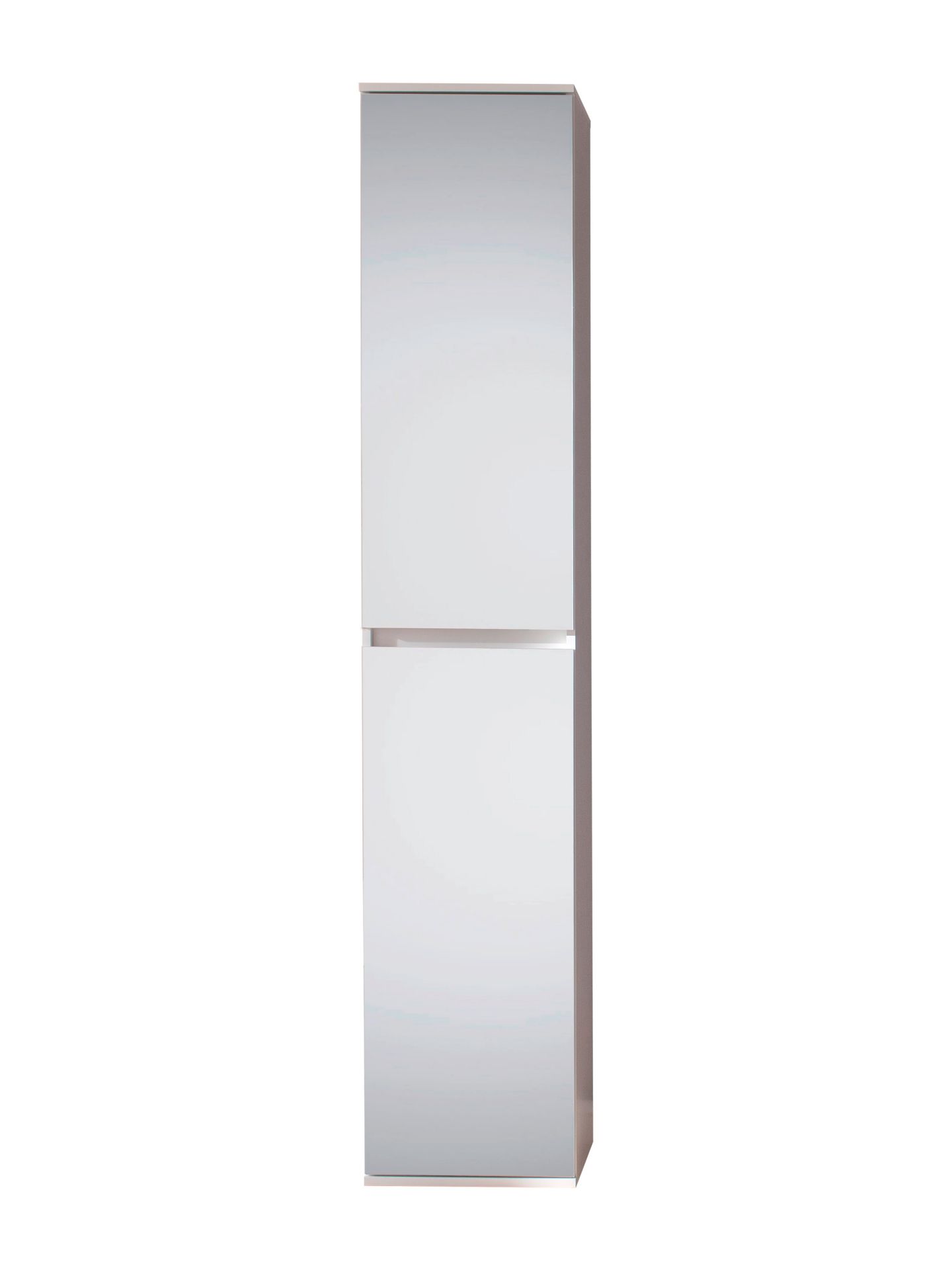 trendteam Mirror Garderobenschrank 2-türig Weiß Spiegel