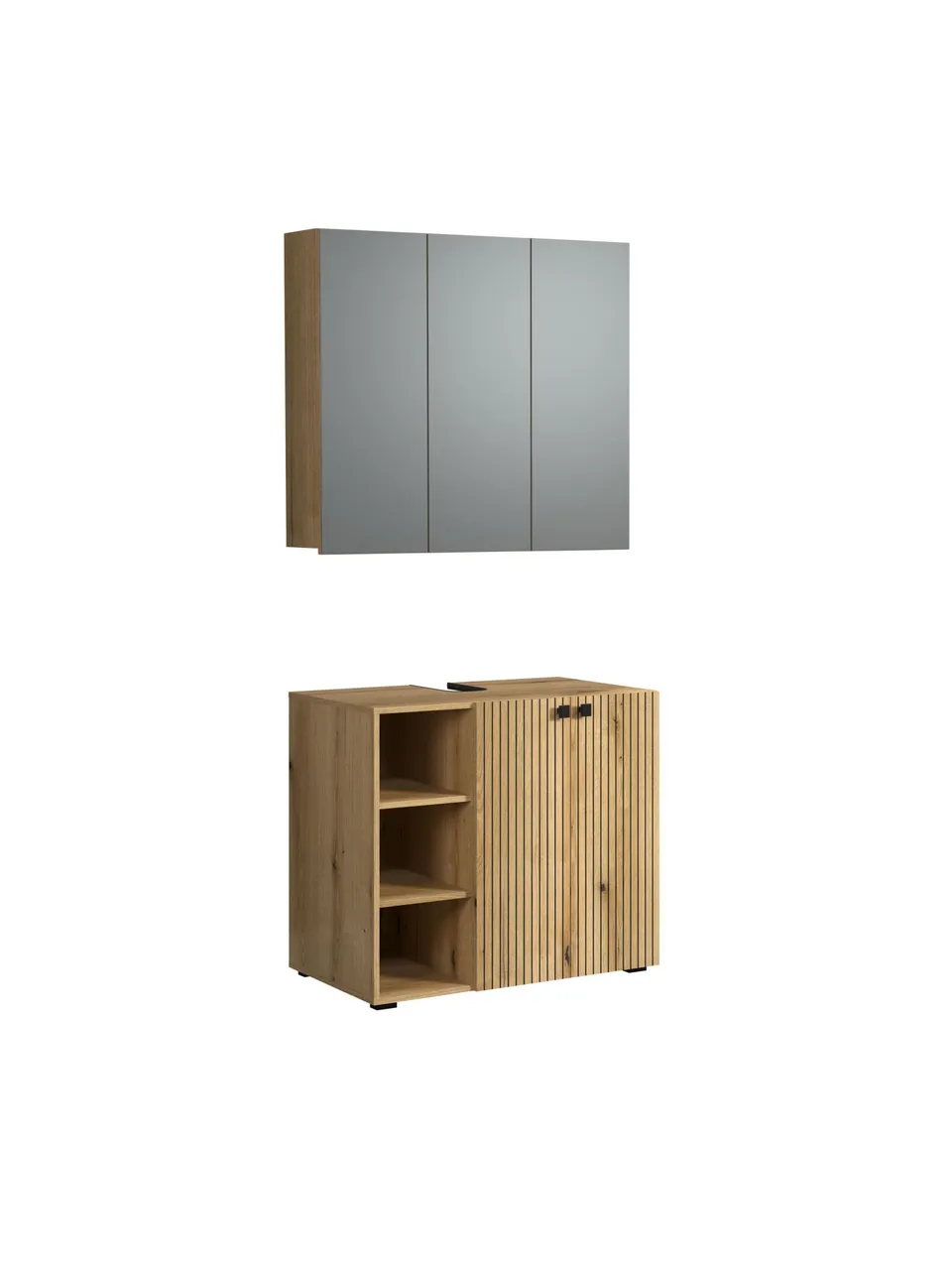trendteam PureBliss Bad-Kombination 4-tlg Evoke Eiche
