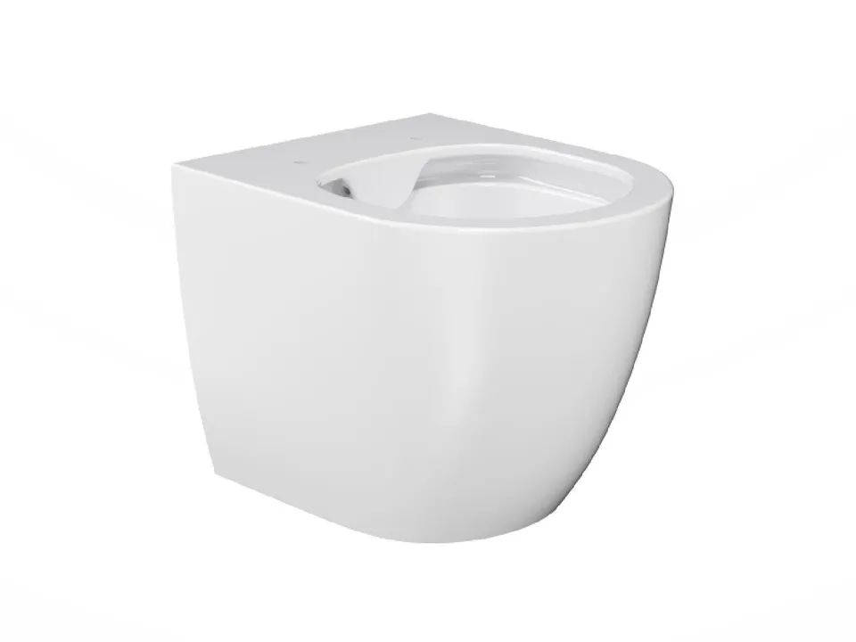 Treos Serie 810 WC spülrandlos kurz 45 cm wandhängend weiß