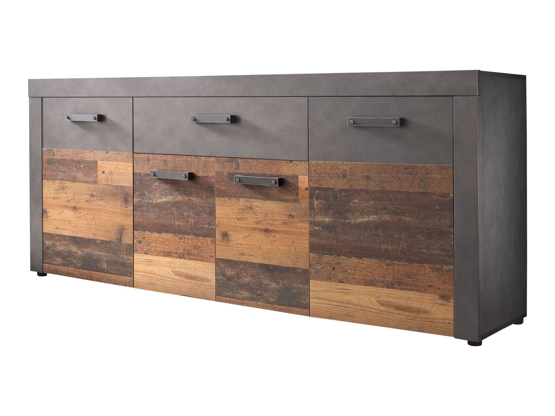 trendteam Indy Sideboard graphit grau Old Wood