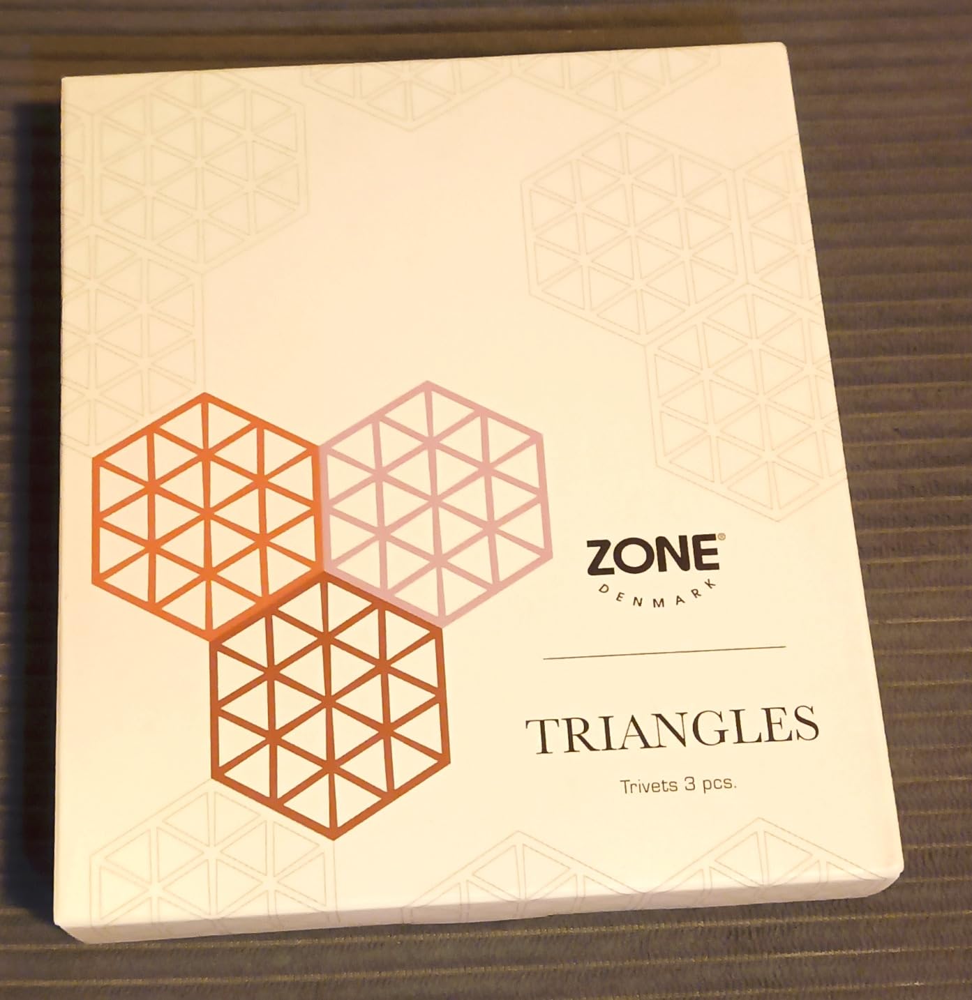 Zone Denmark Triangles Topfuntersetzer Silikon 3er Rot