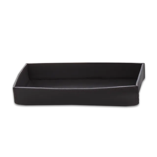 Decor Walther NAPPA TAB Tablett Small Schneeweiß Leder