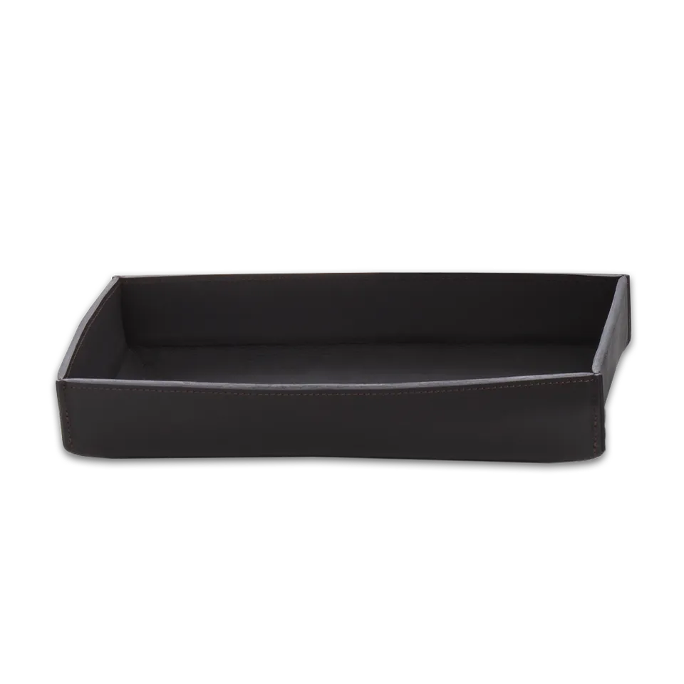 Decor Walther NAPPA TAB Tablett Small Schneeweiß Leder