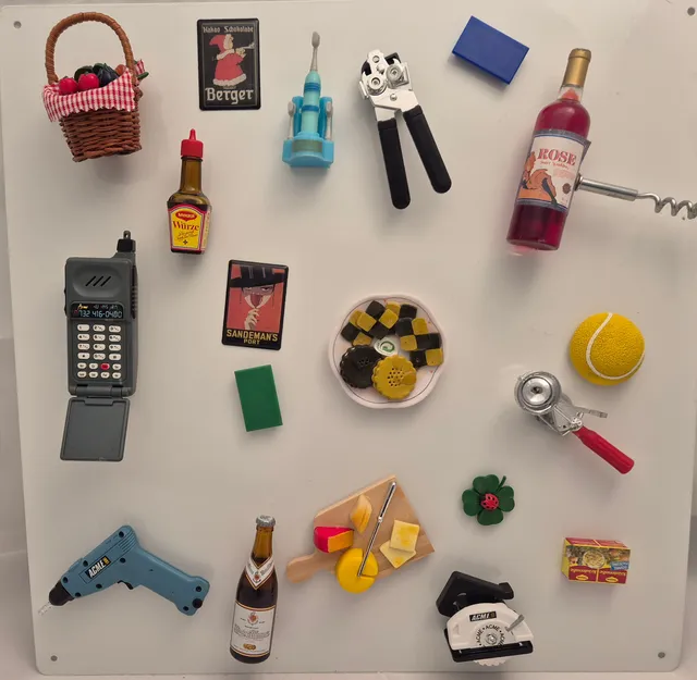 Münder Email Magnet-Shop Überraschungspaket Magnete 20-tlg mit Tafel