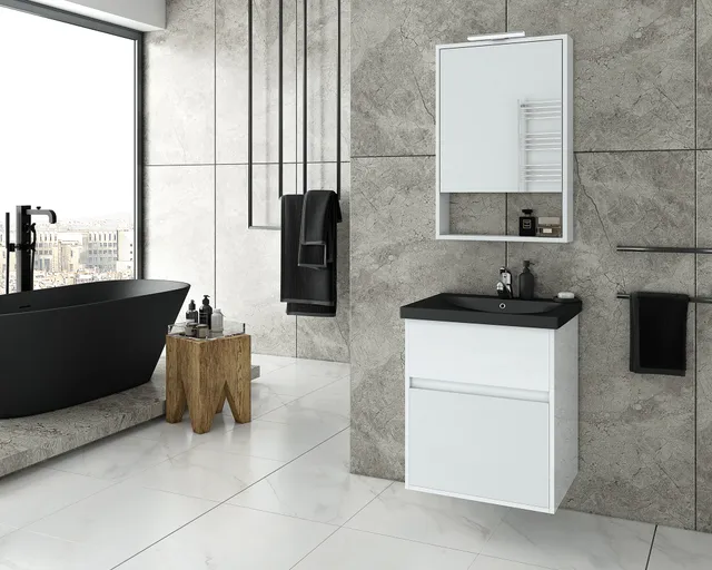 DROP Martinidis Instinct 55 Waschtisch Weiß BL