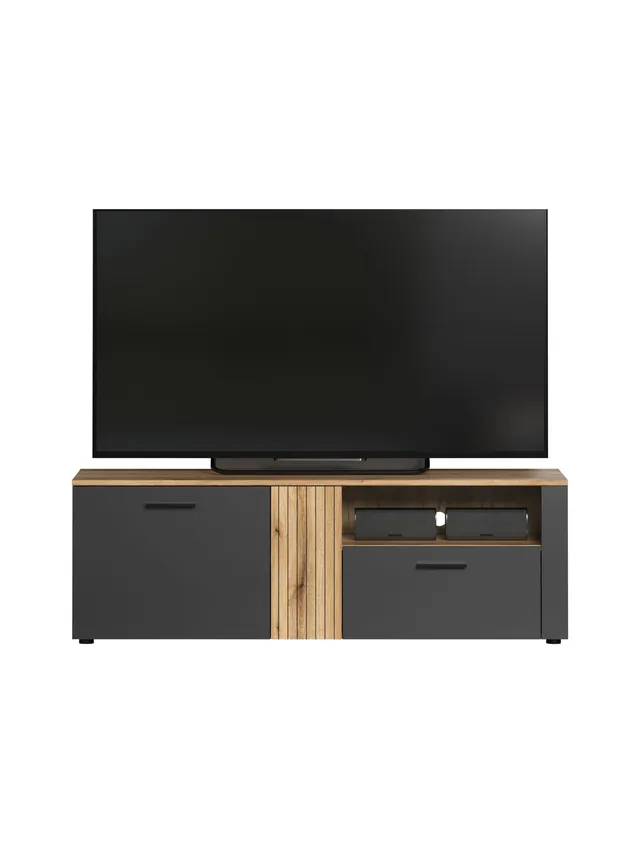 trendteam Esteban TV-Lowboard anthrazit Coast Evoke Oak