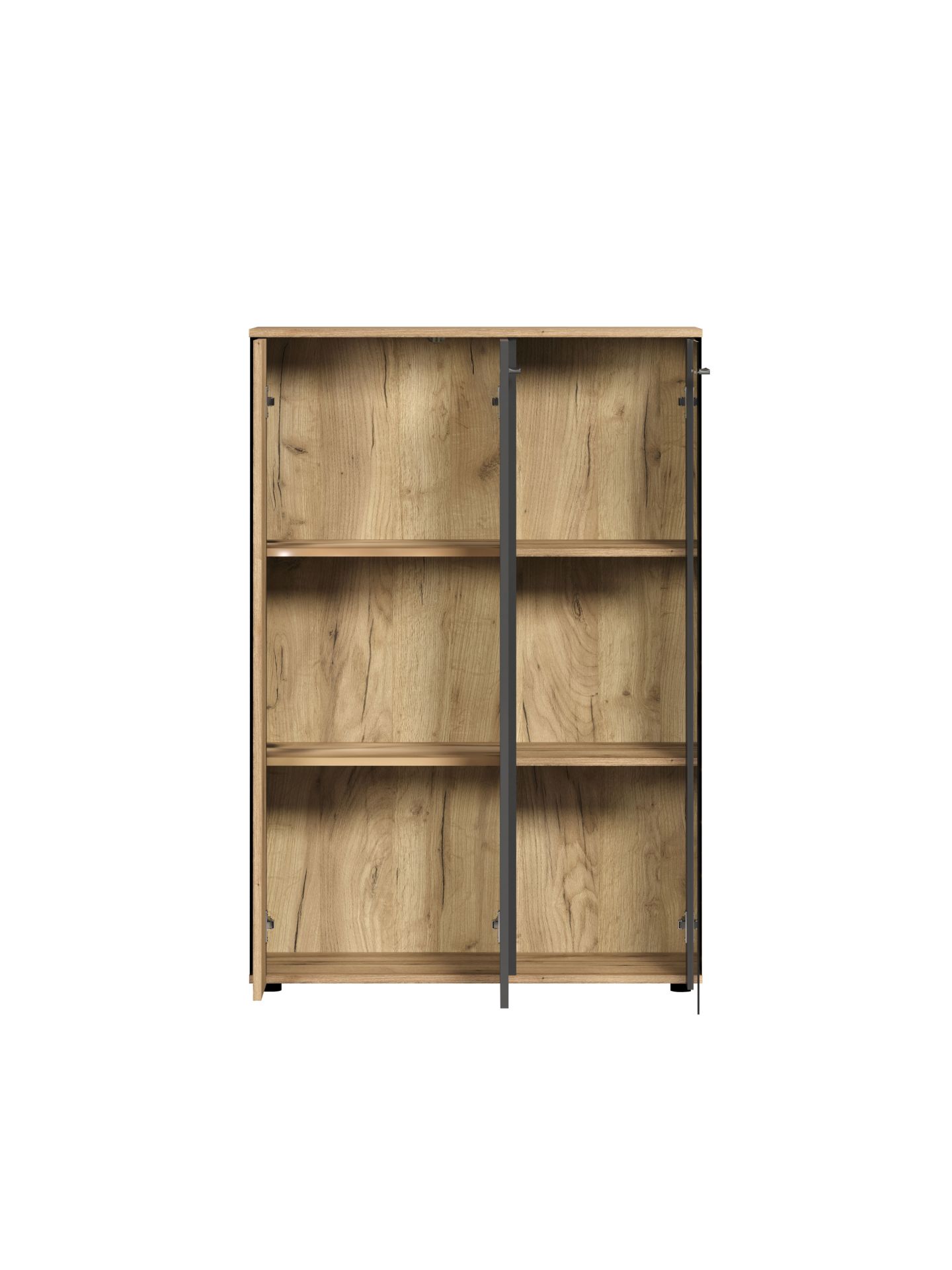 trendteam Esteban Highboard Sideboard Anthrazit Eiche