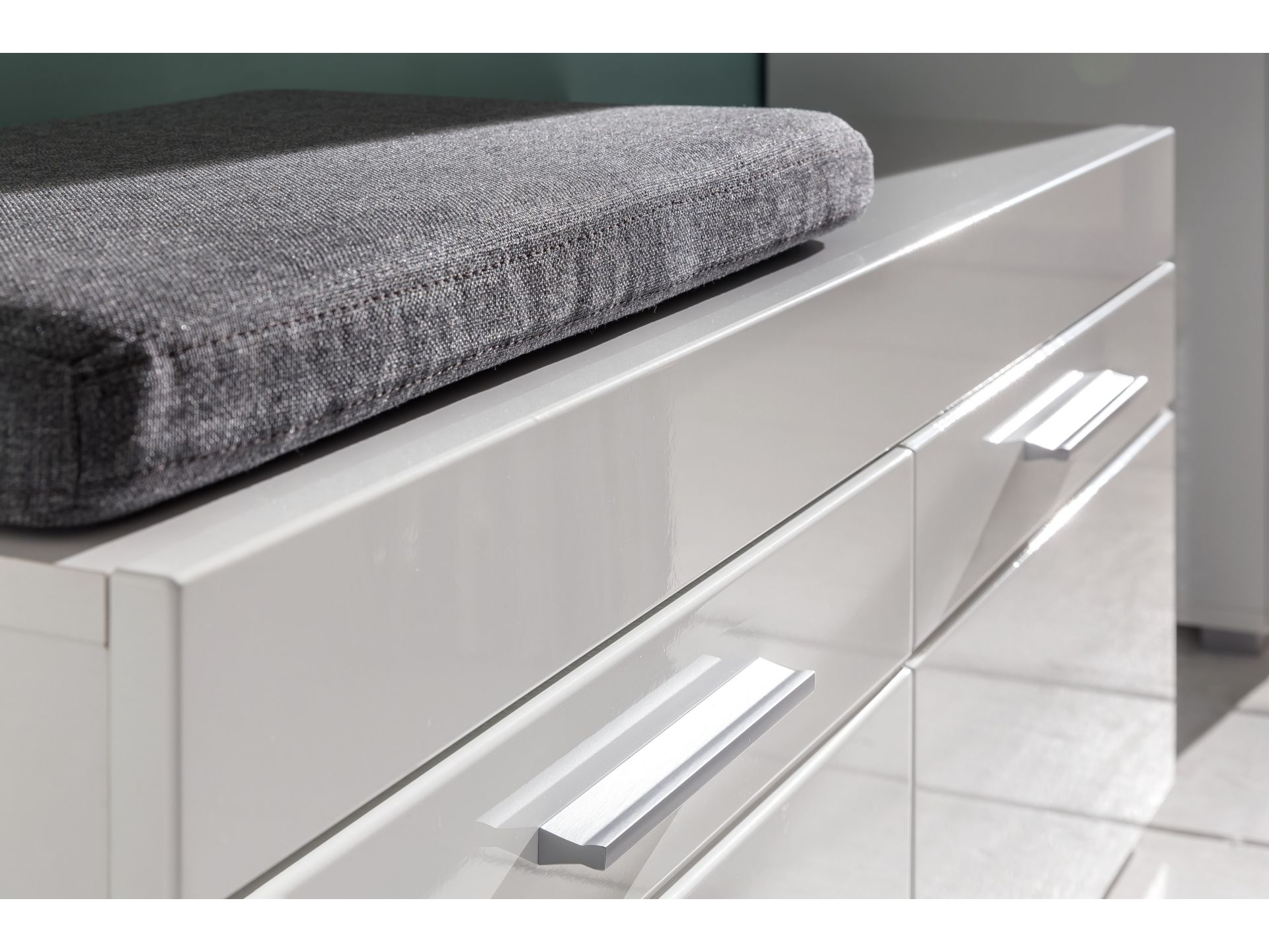 trendteam Sitzkissen Garderobe grau Sitzpolster