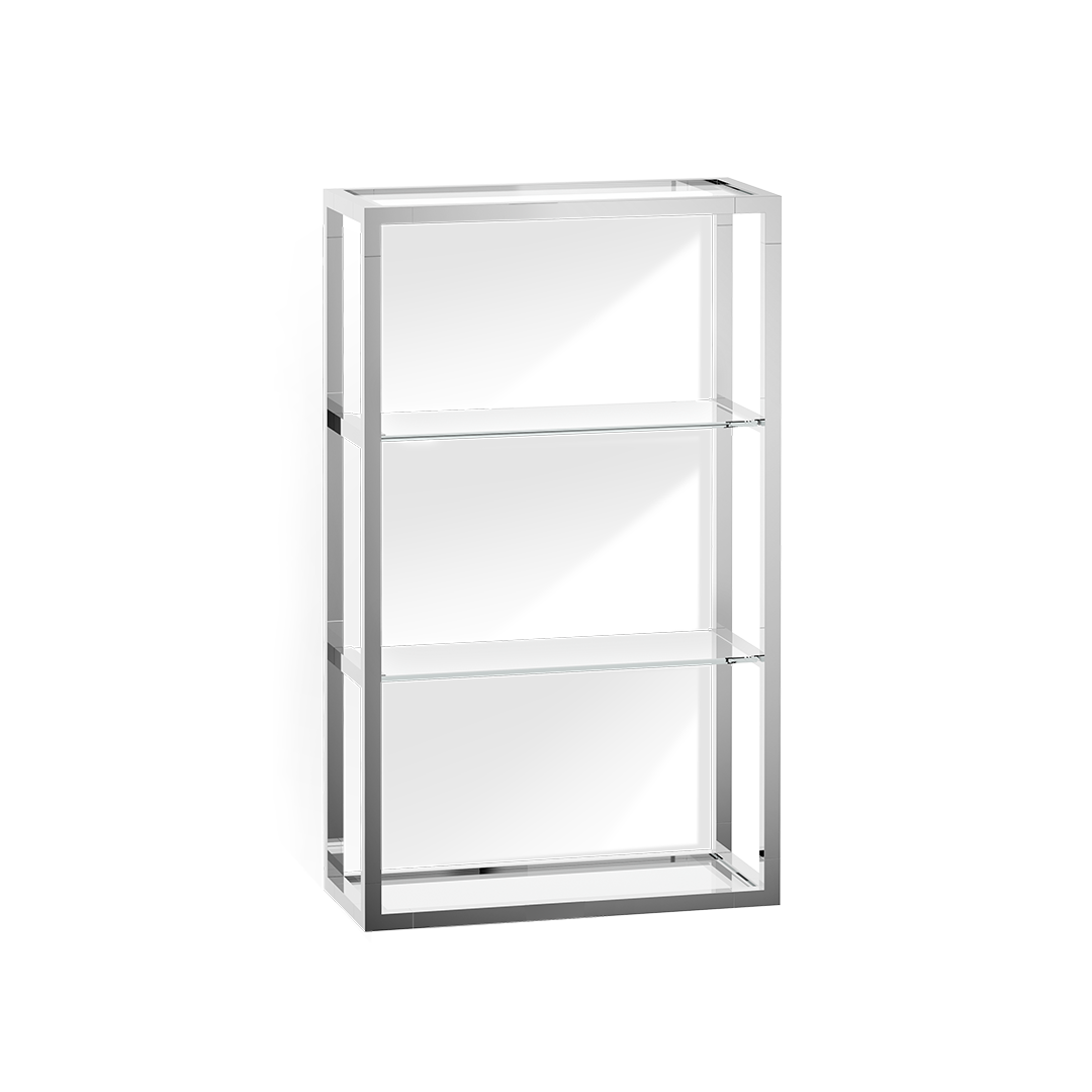 Decor Walther Classic ET 6 Wandregal Chrom Glas 3 Böden