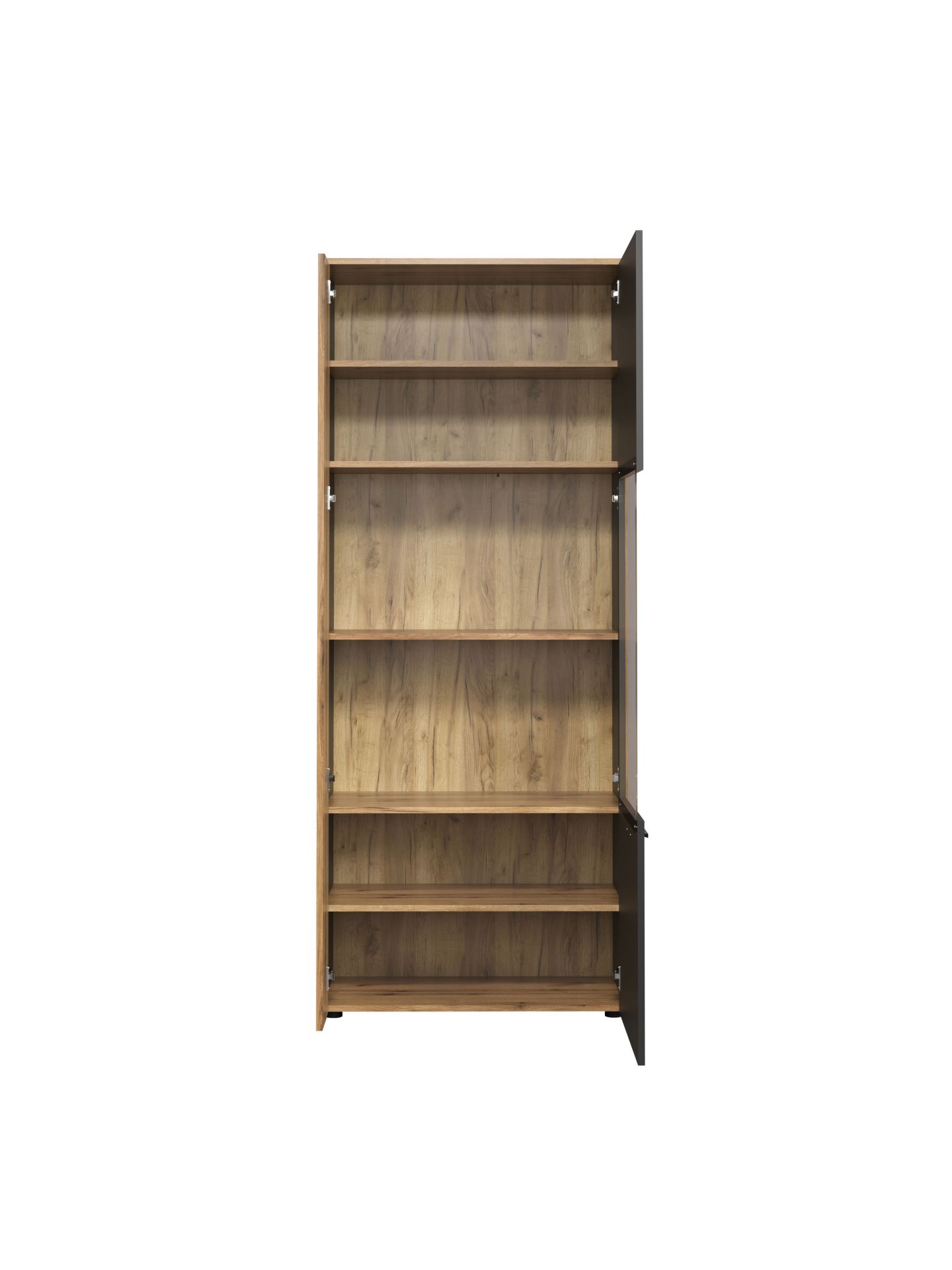 trendteam Esteban Vitrine Anthrazit Coast Evoke Oak Standvitrine
