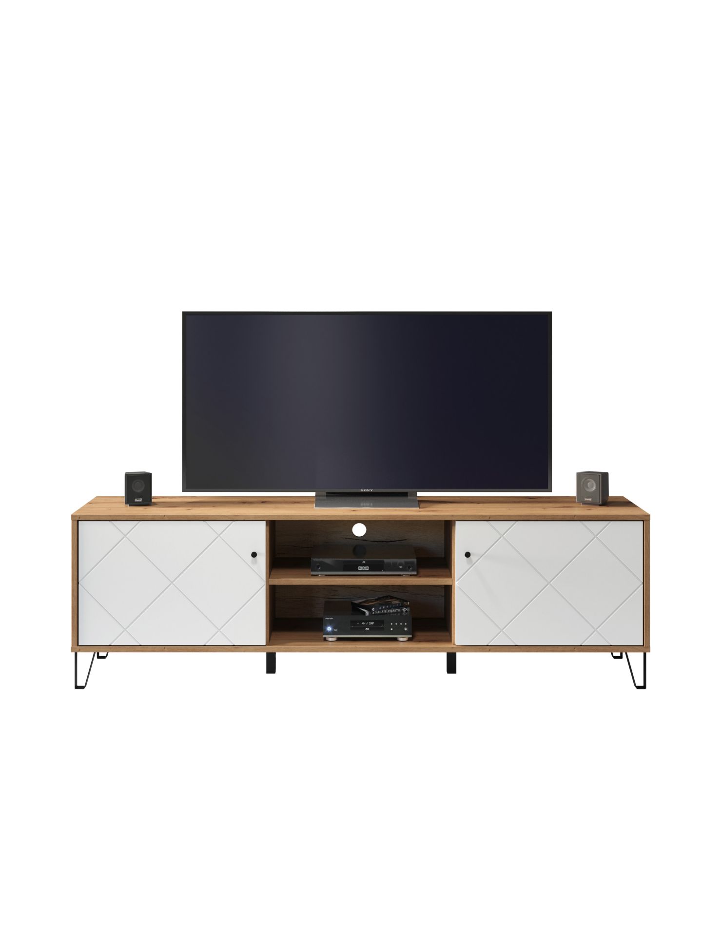 trendteam Touch TV-Unterteil Artisan Eiche weiß matt