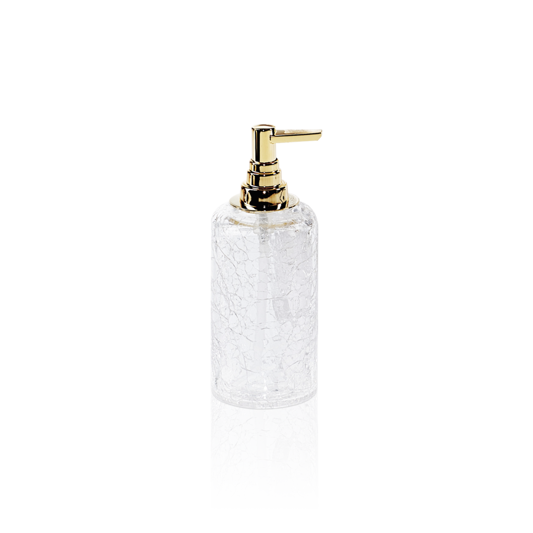 Decor Walther Crack CR SSP Seifenspender Glas Chrom Craquele