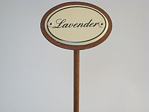 Münder Email Kräuterstecker Emailschild 6x4 englisch Parsley 25cm Spieß