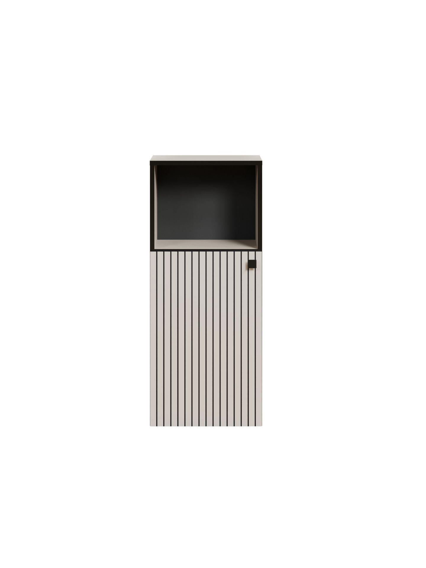 trendteam PureBliss Standschrank Cashmere schwarze Rillen