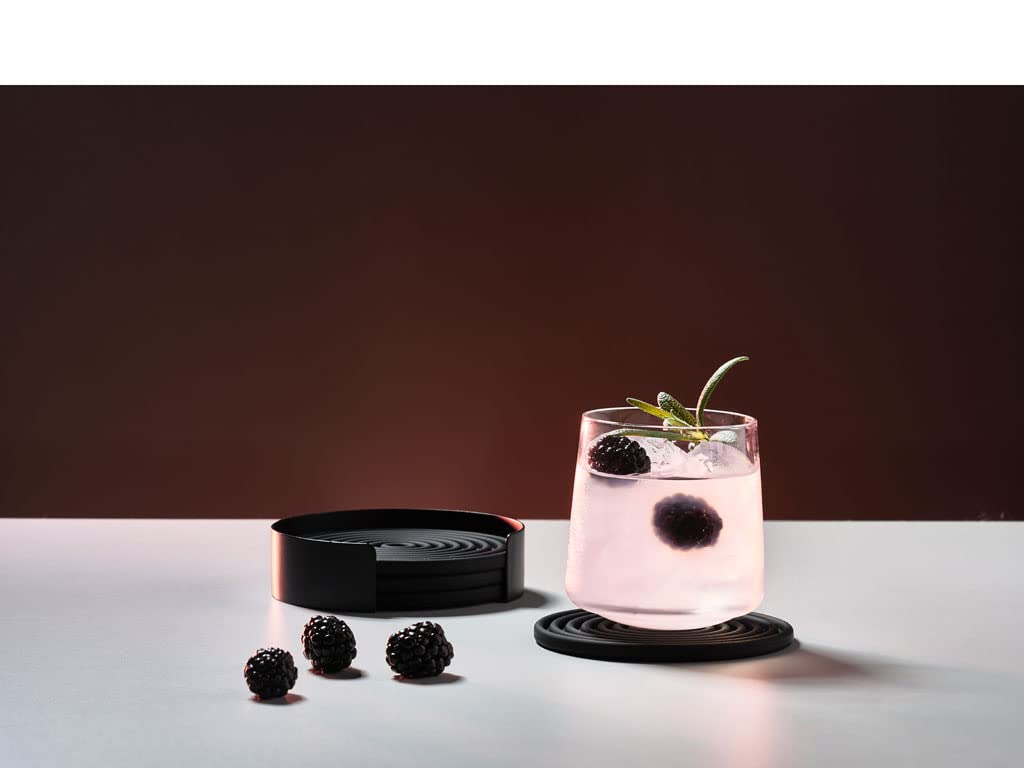Zone Denmark Rocks Untersetzer 4er Set Silikon Schwarz