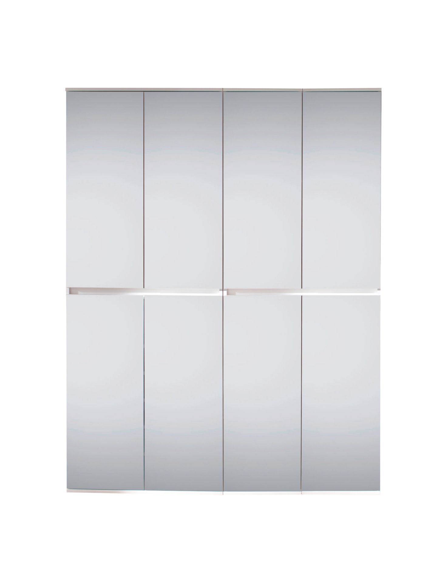 trendteam Mirror Garderobenschrank-Kombi weiß Spiegel