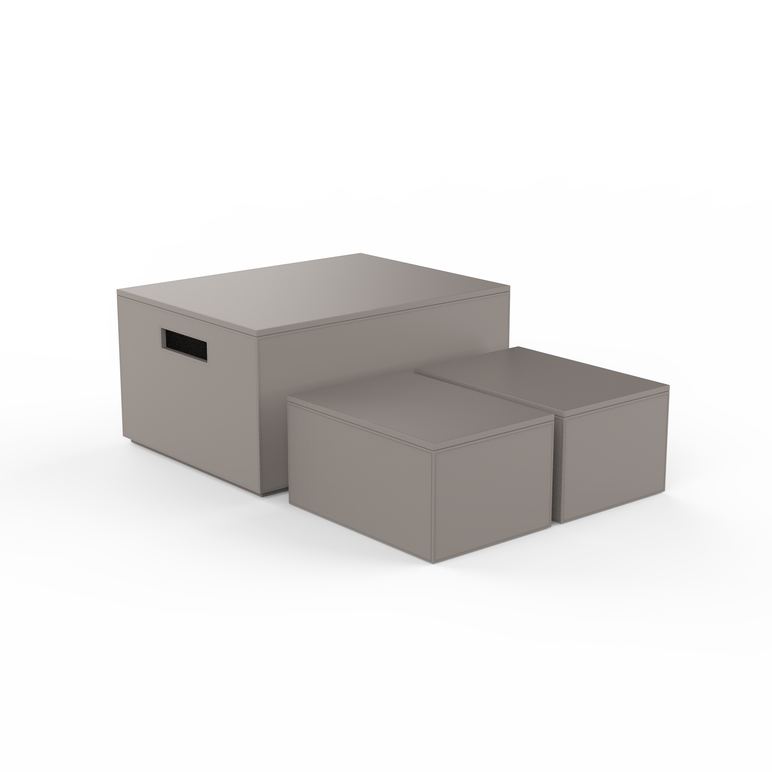 Decor Walther Brownie 3Box Aufbewahrungsboxen 3er Weiß
