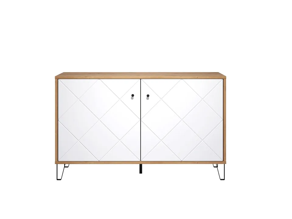 trendteam Touch Sideboard Artisan Eiche Weiß Matt