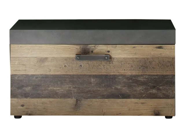 trendteam Indy GD-Sitzbank graphitgrau Old Wood