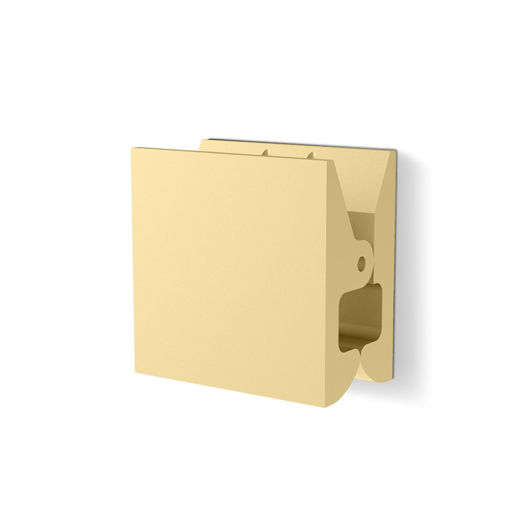 Decor Walther Classic Pinch Wandhaken Chrom Square Medium Aluminium