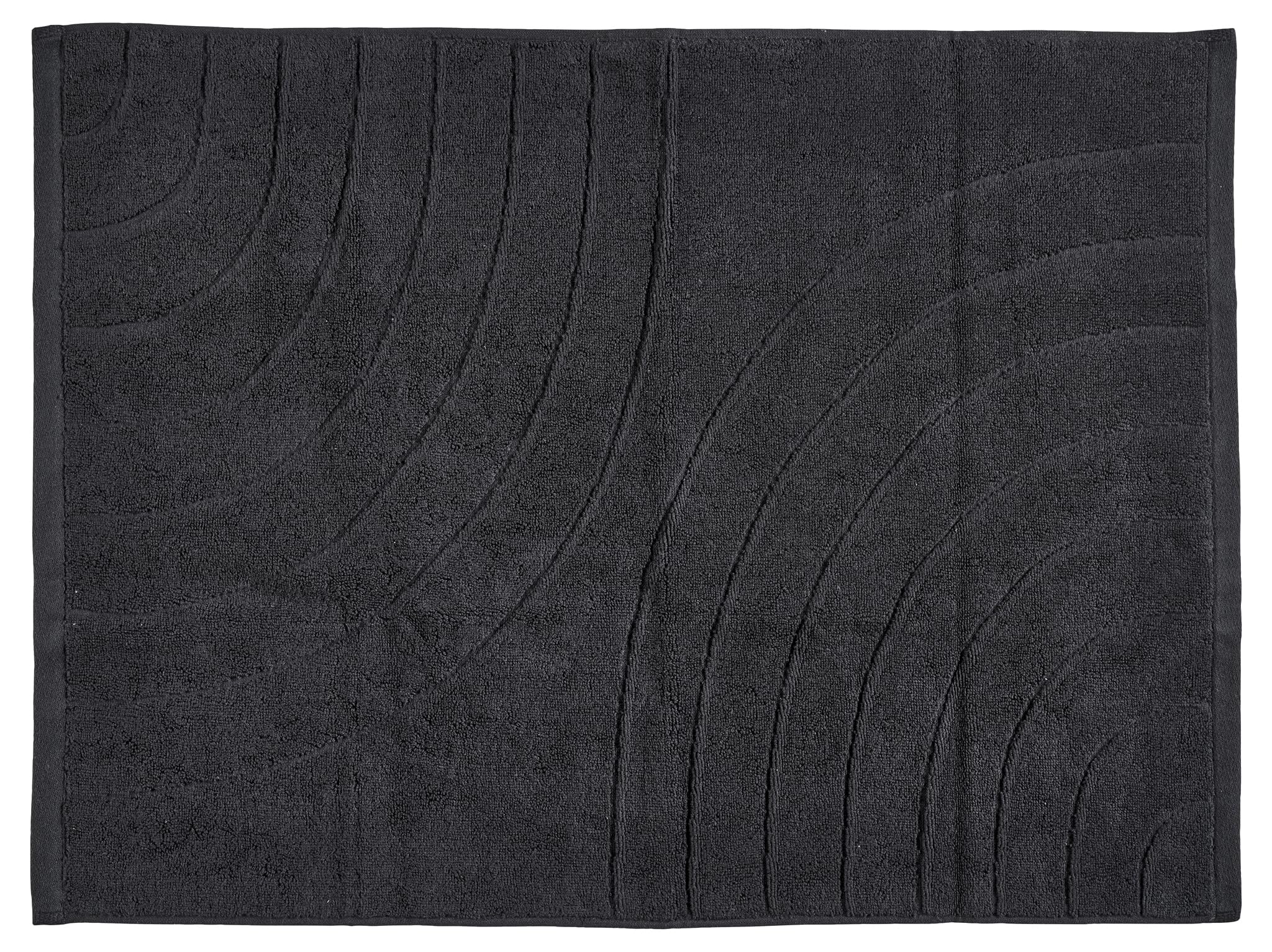 Zone Denmark Time Gästehandtuch 50x70 Schwarz Baumwolle