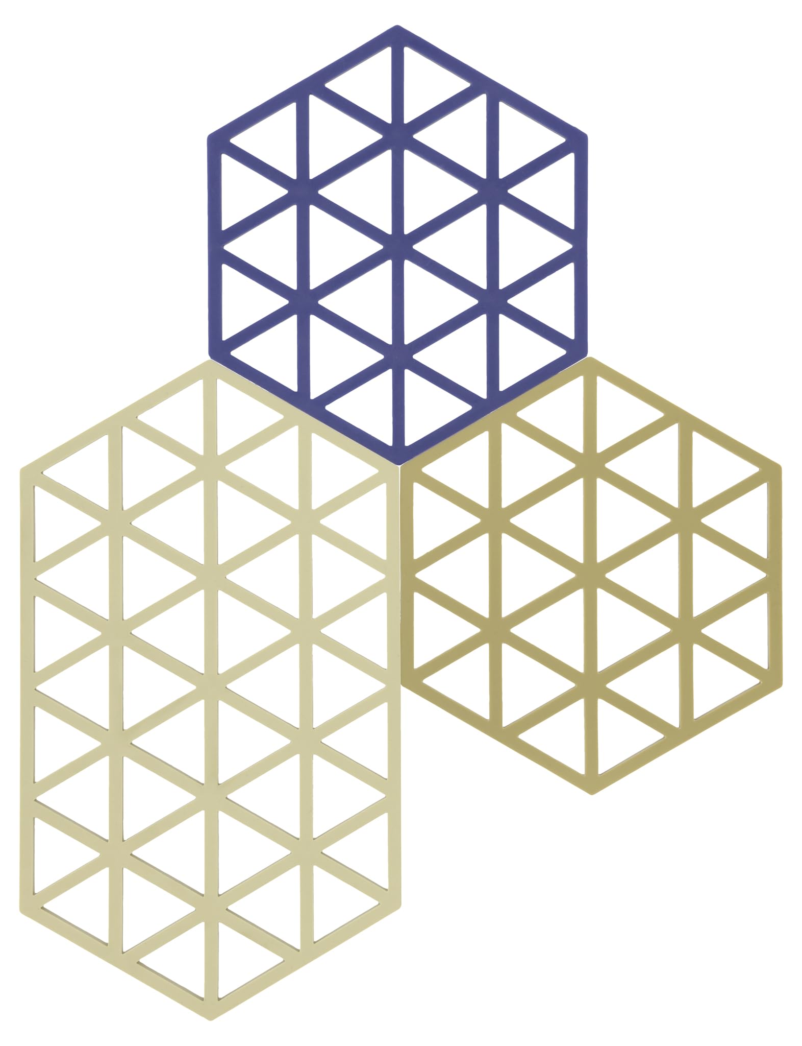 Zone Denmark Triangles Topfuntersetzer Silikon 3er Rot