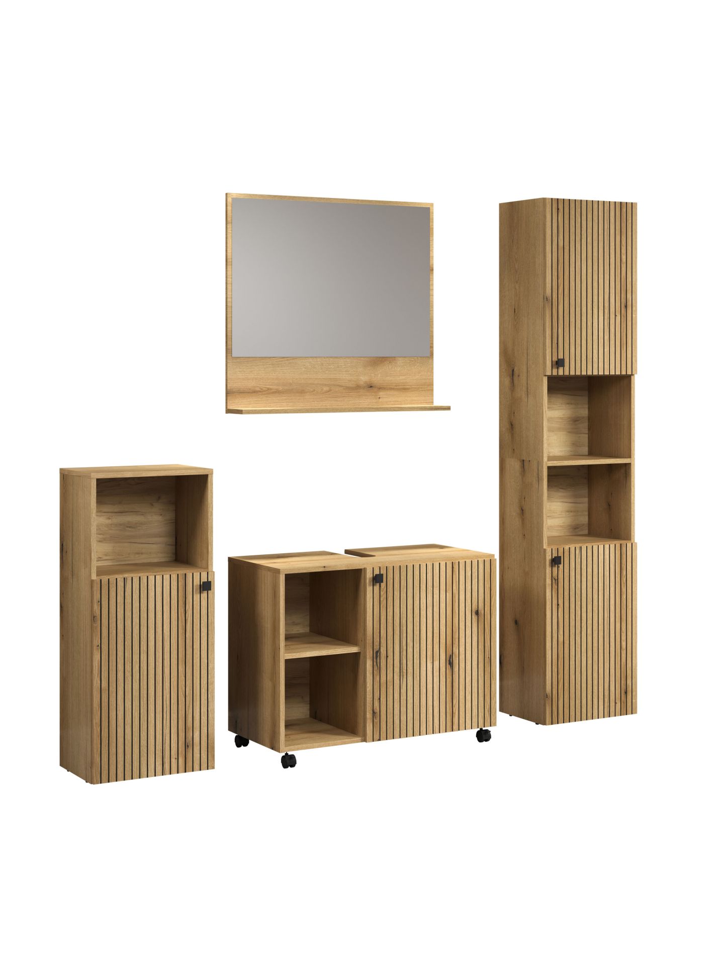 trendteam PureBliss Badkombination 4-tlg Evoke Eiche