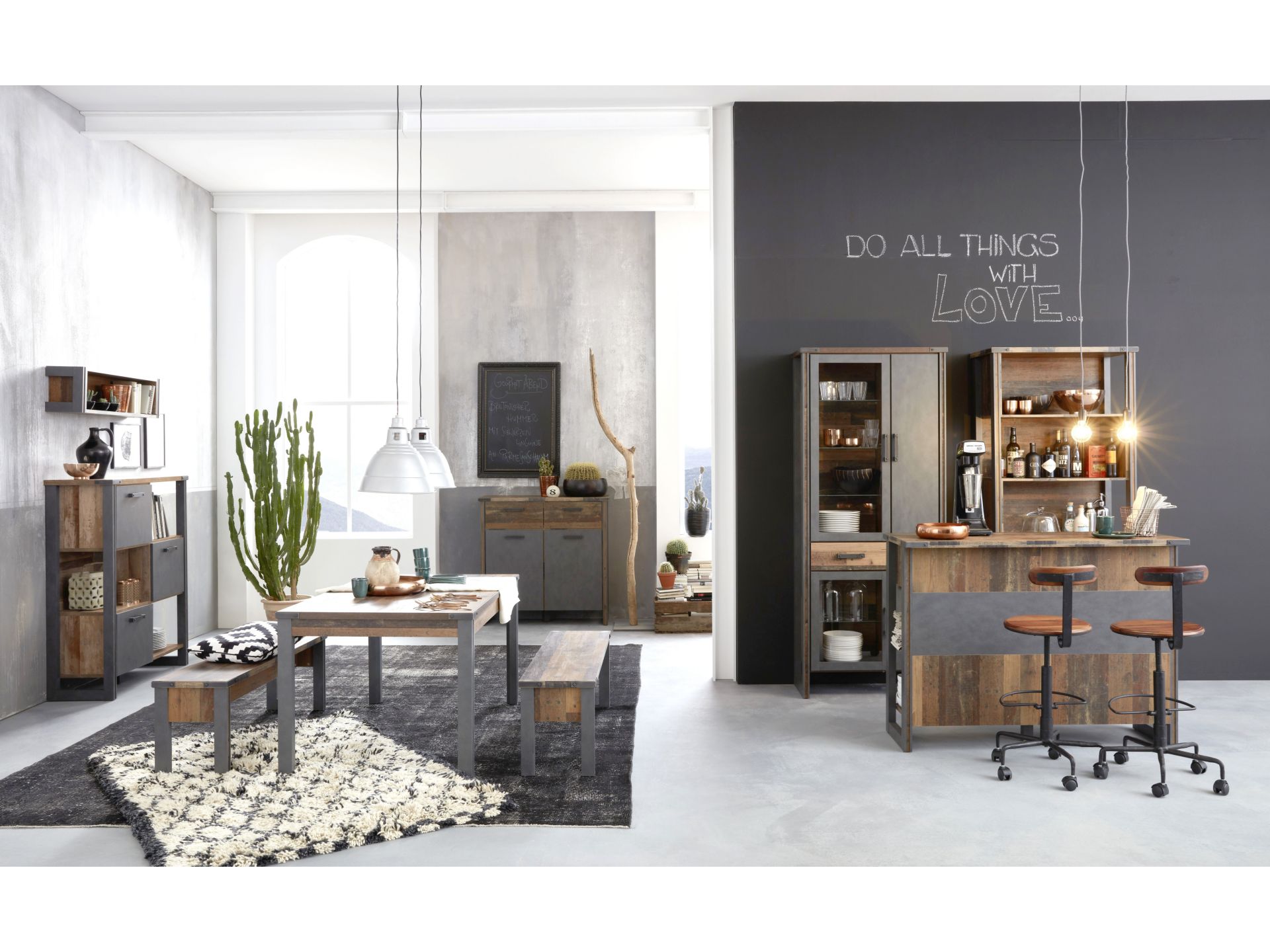 trendteam Prime Sitzbank Old Wood Matera Esszimmerbank