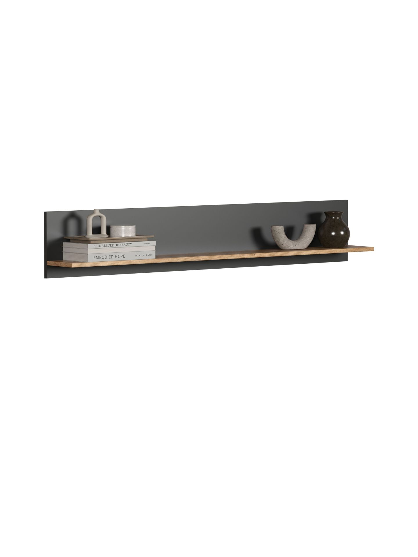 trendteam Esteban Wandboard Anthrazit / Coast Evoke Oak
