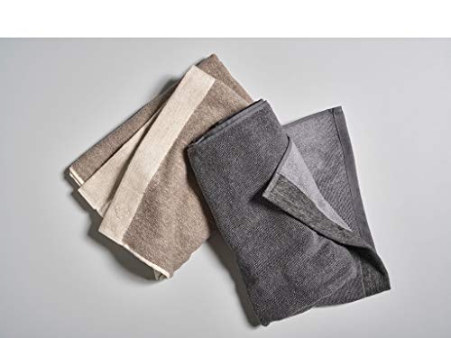Zone Denmark Inu Badetuch Grau 70x140 Baumwolle Leinen