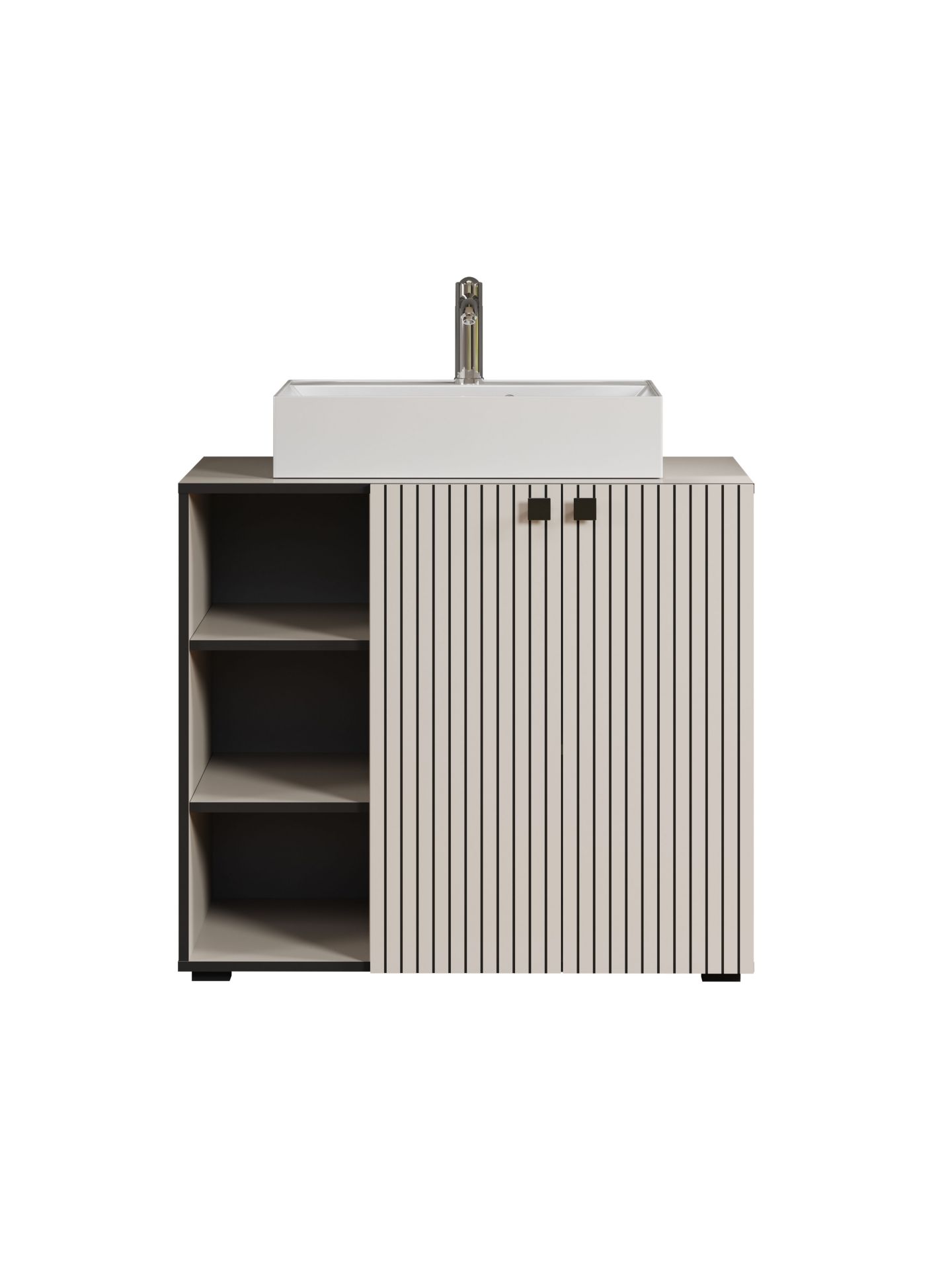 trendteam PureBliss Waschbeckenunterschrank Cashmere Waschbecken