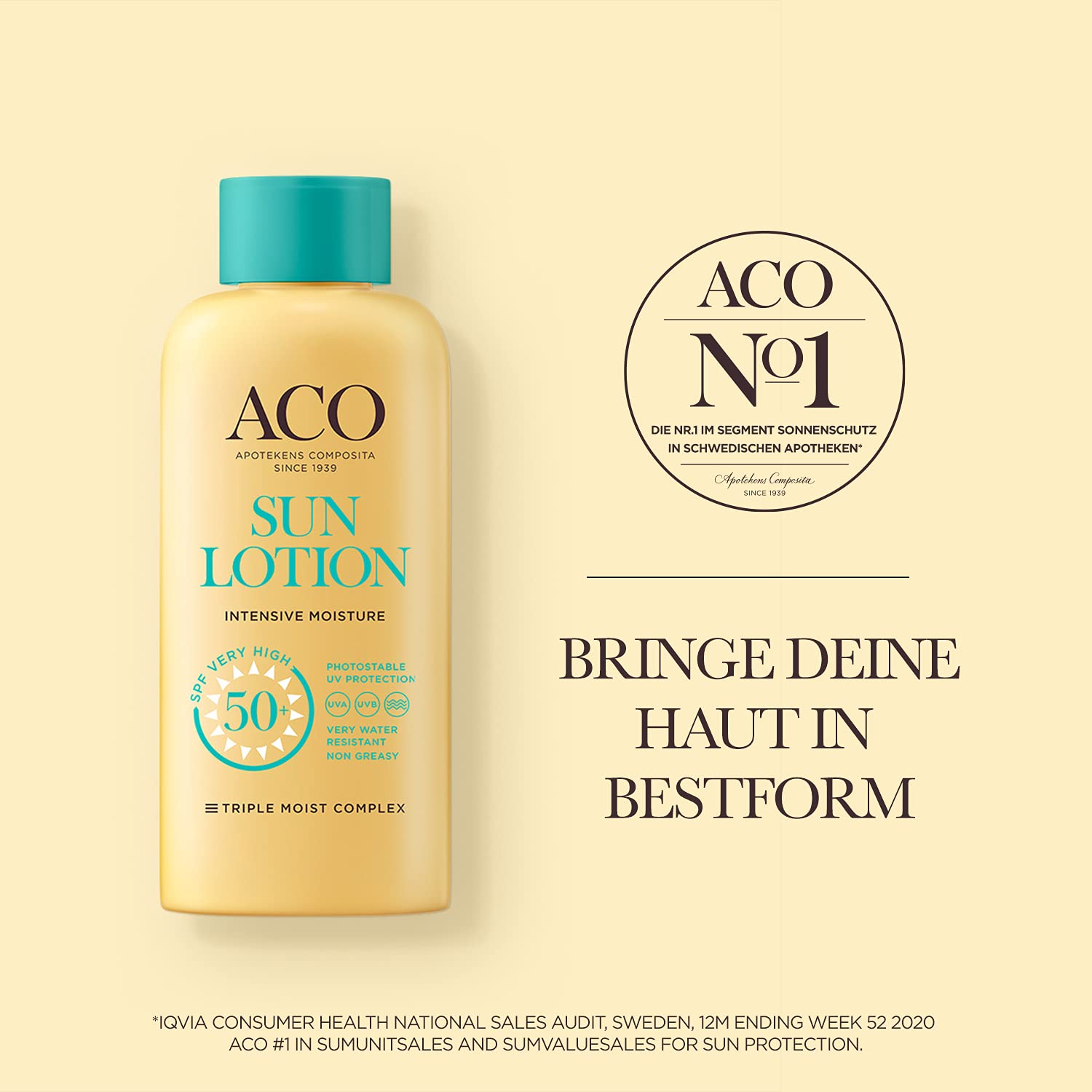 ACO Sun Intensive Moisture LSF 50 Sonnenlotion 200 ml parfümfrei