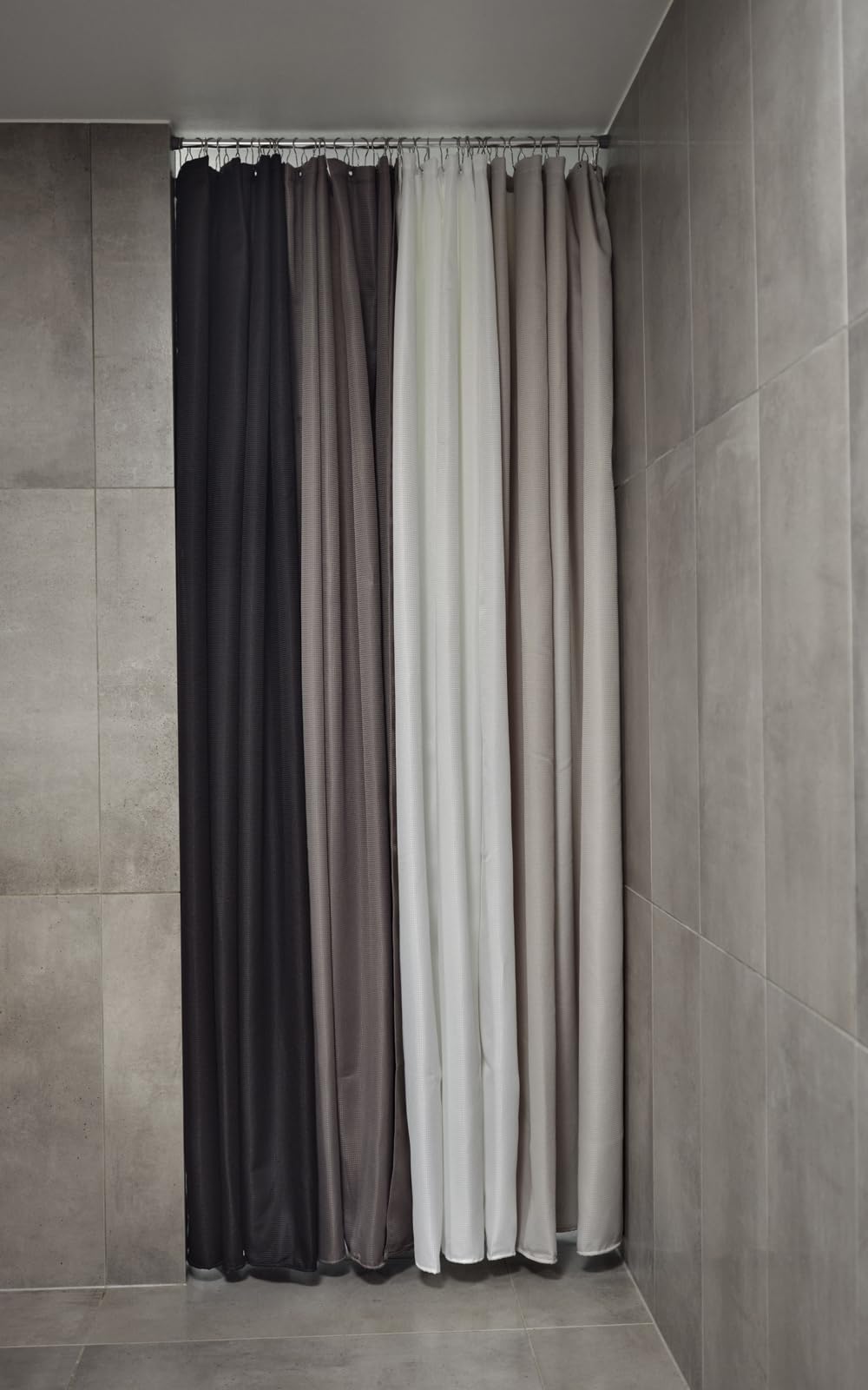 Zone Denmark Lux Duschvorhang Weiß 180x220 cm Jacquard