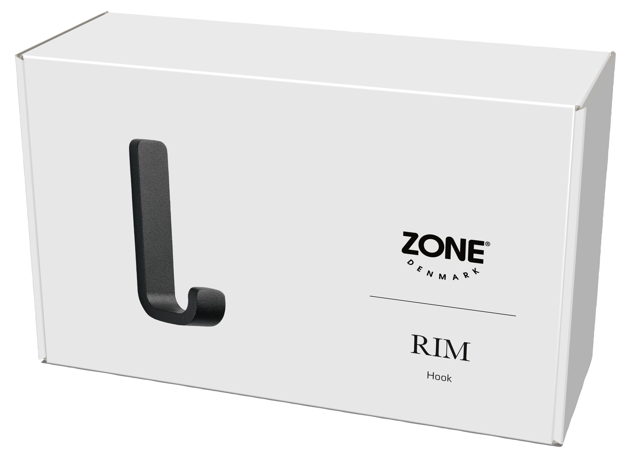 Zone Denmark Rim Haken Schwarz Aluminium 8,5 cm Handtuchhaken